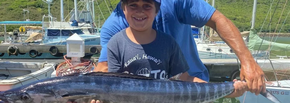 Deep sea fishing in kauai