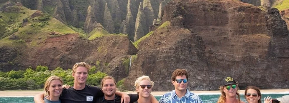 Snorkel group photo na pali