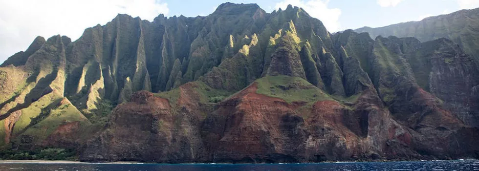 Napali coast mountains