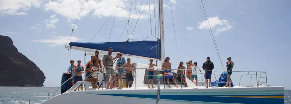Napali coast sailing catamaran