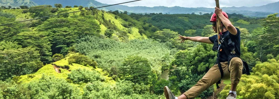 Zipline-in-the-mountains-kauai