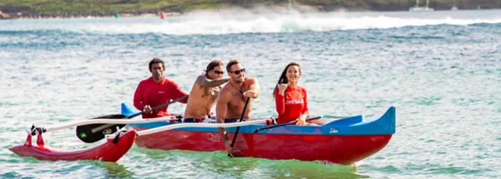 Outigger canoe paddle kauai