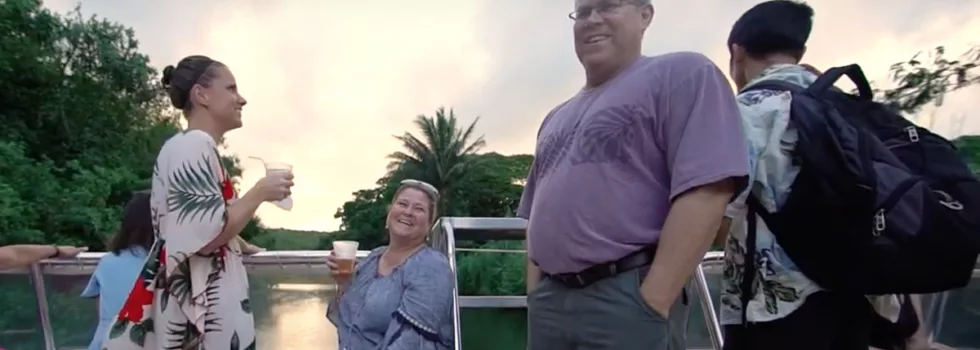 Sunset on kauai river lihue