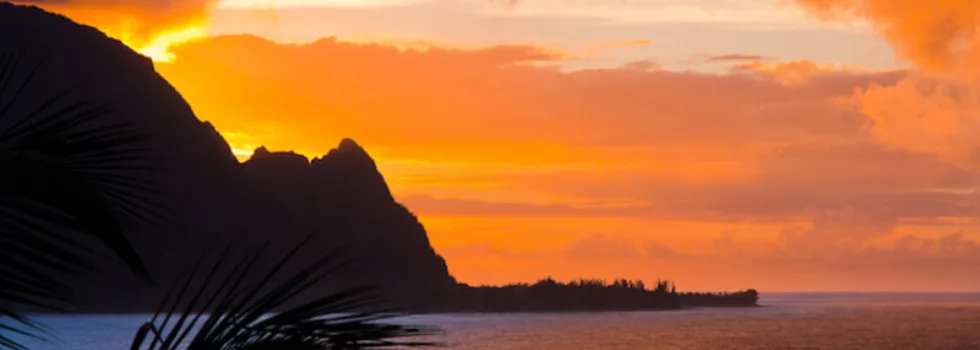 Sunset north shore kauai