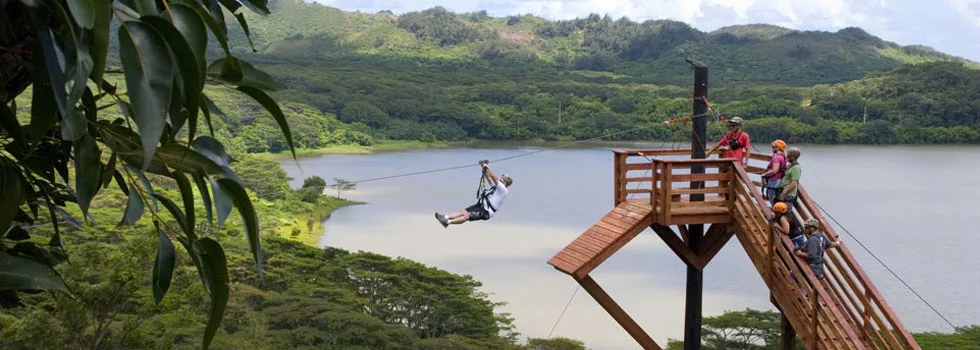 Beautiful zipline kauai