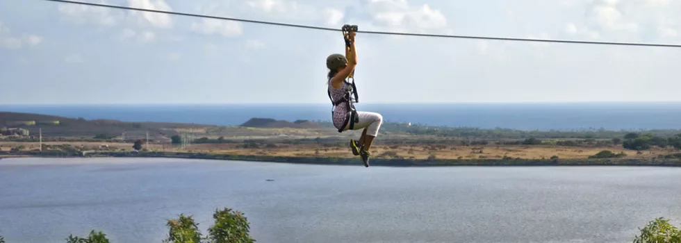 Biggest zipline on kauai