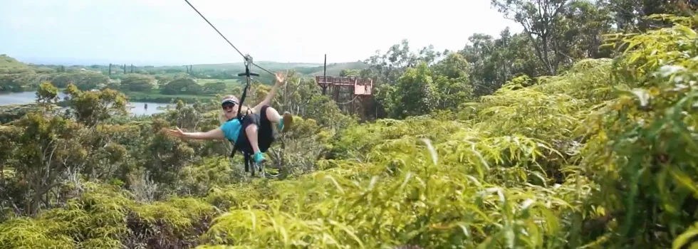 Fun zipline kauai