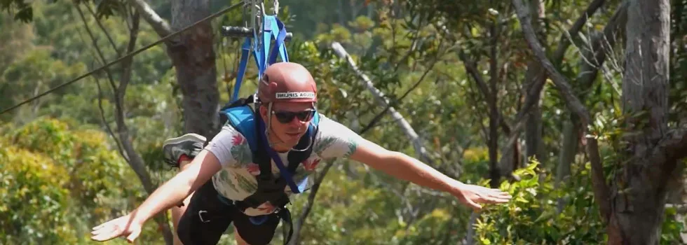 Hands free zipline kauai