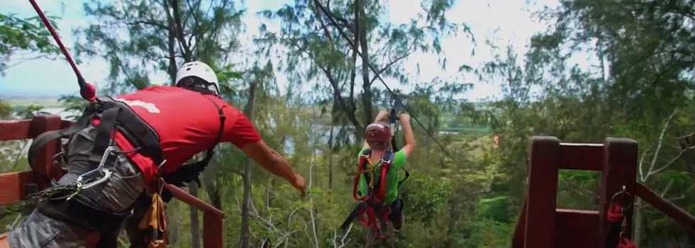 Kid friendly zipline kauai