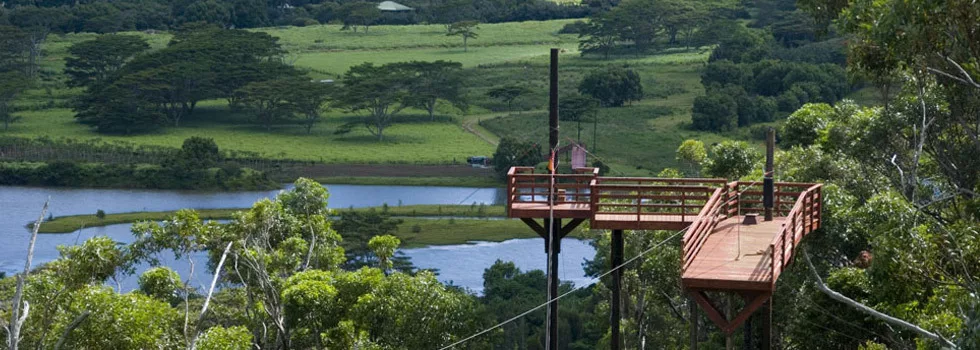 Zipline platform kauai