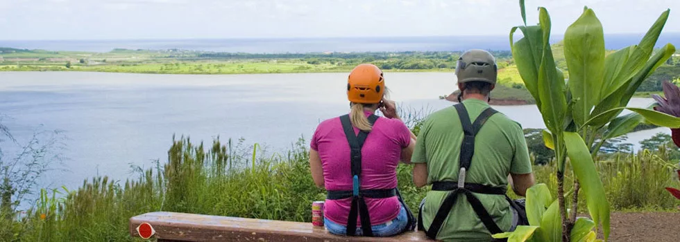 Zipline views kauai