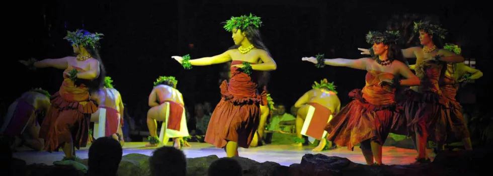 Luau dancing show kauai