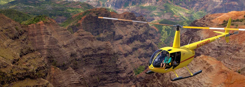 Waimea canyon helicopter tour kauai
