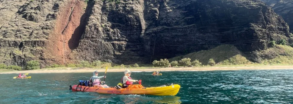 Kayak tour of na pali coast kauai