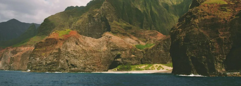 Kayak tour past honopu beach kauai