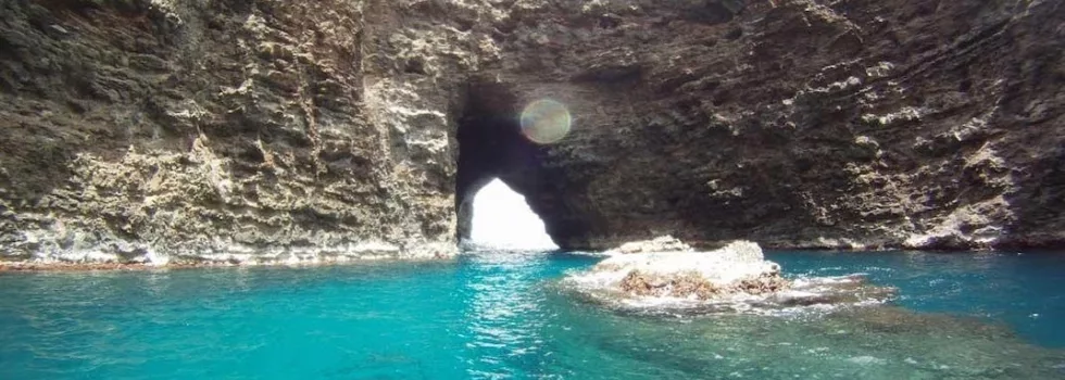 Open ceiling cave boat