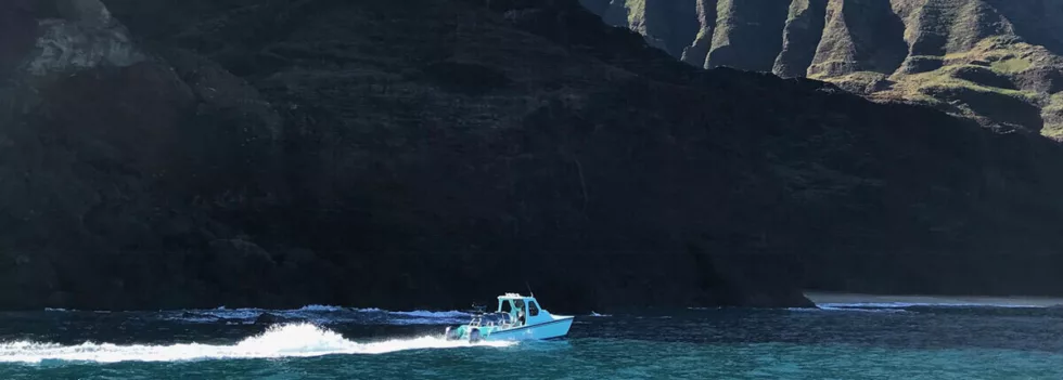 Boat tour na pali coast kauai