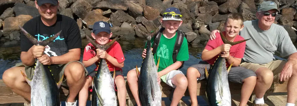 Best fishing charter for kids kauai