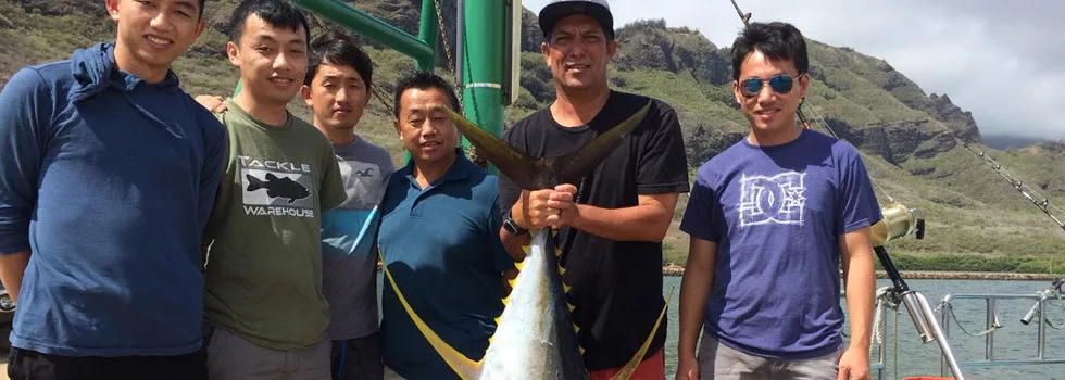 Family fishing charter kauai