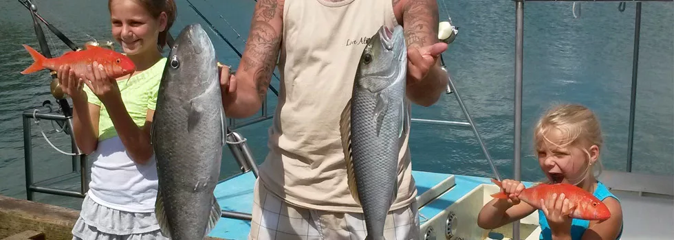 Kid friendly fishing charter kauai