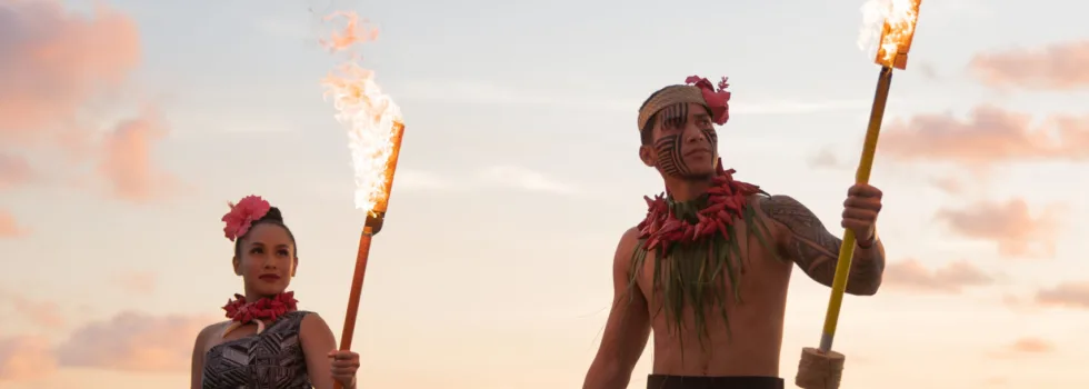 Fire dancers koolina luau
