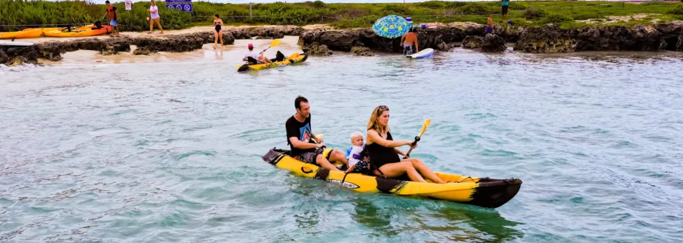 Family kayak flat island kailua