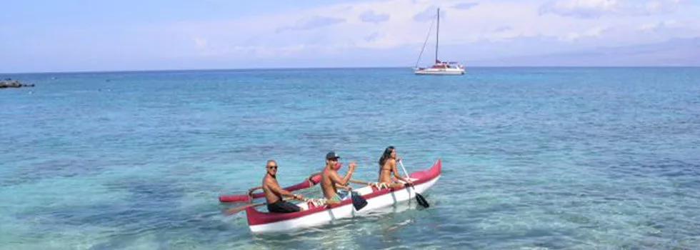 Outrigger canoe ride waikoloa