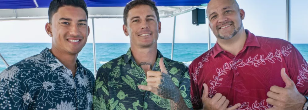 Glass bottom boat crew