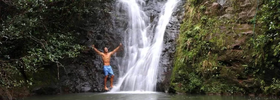 Private waterfall hike hawaii
