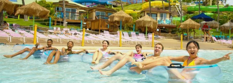Take shuttle to hawaii waterpark