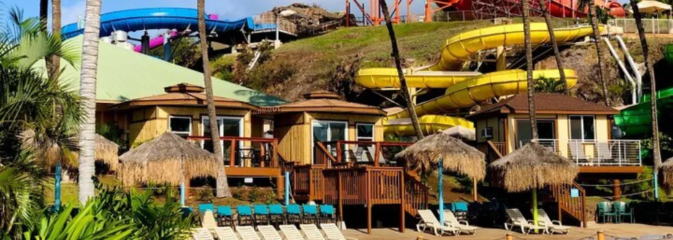 Cabanas at wave pool oahu