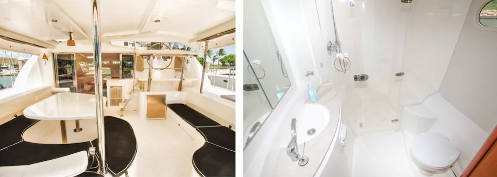 Luxury yacht interior