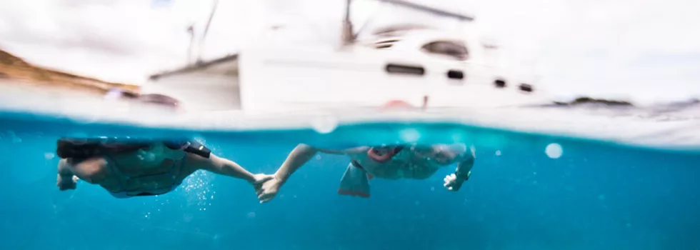 Yacht snorkel boat koolina