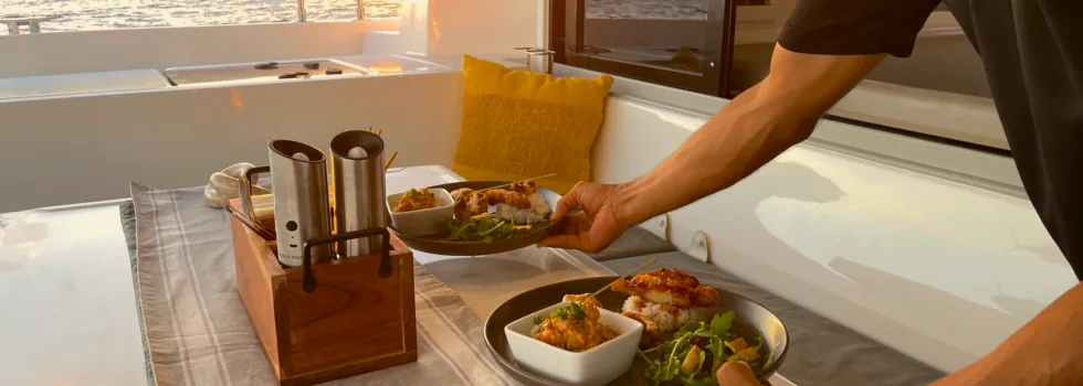 Luxury food tasting gourmet charter