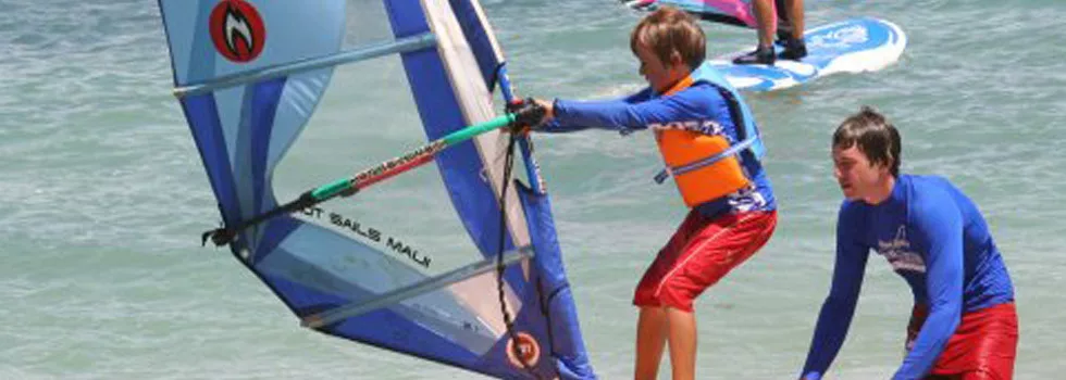 Maui windsurfing lessons kids