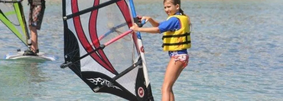 Kids wind surf instructor maui
