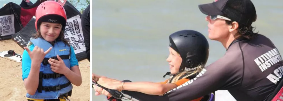 Kids kite surf lessons maui