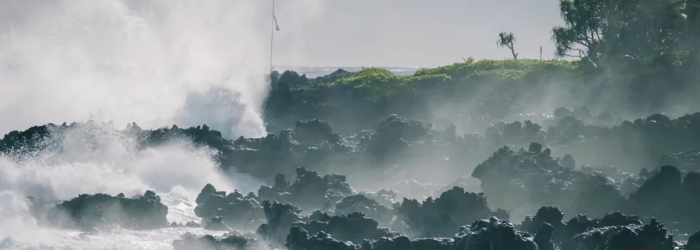 Keanae rocky shoreline