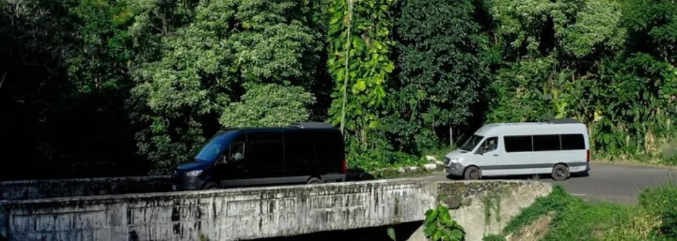 Crossing bridge hana shuttle