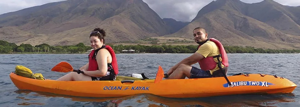 Guided kayak tour olowalu