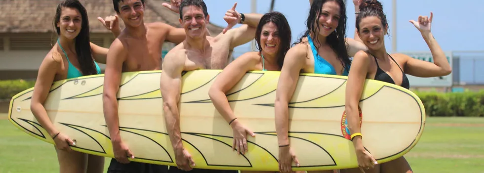 Family surf lessons in kihei