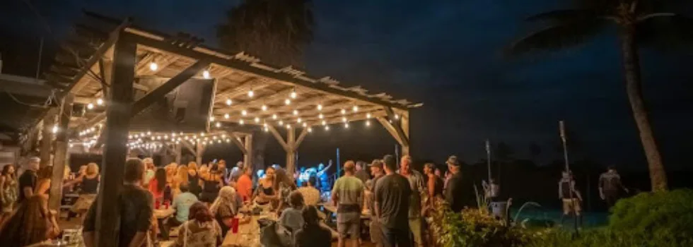 Casual luau venue maui