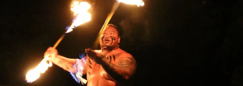 Fire dancing kaanapali luau