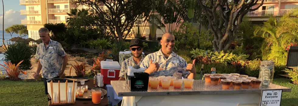 Luau drink stand maui