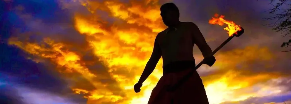 Fire knife dance kaanapali beach