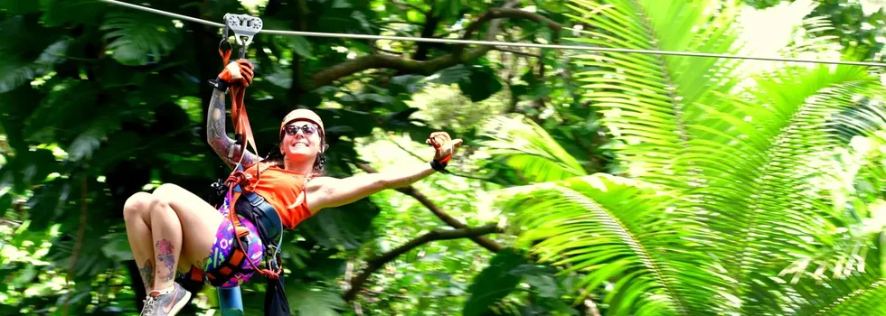 Zipline guide throwing shaka