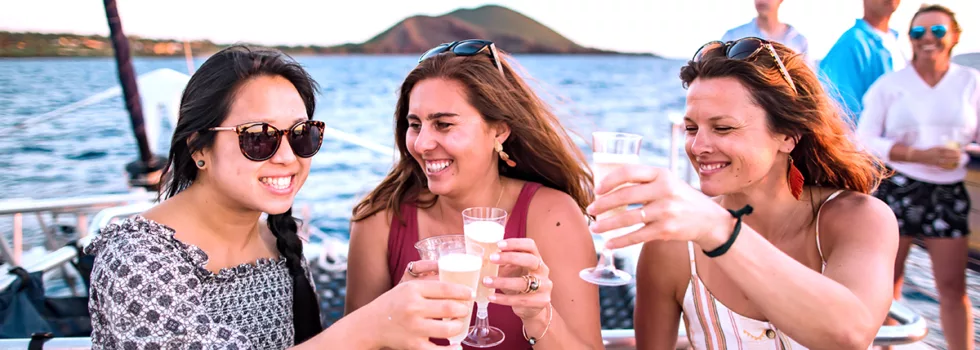 Booze cruise catamaran maui