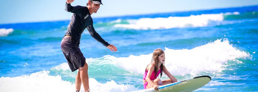 Maui kids surf lessons