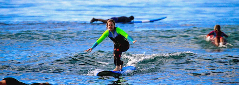 Surfing class in lahaina maui