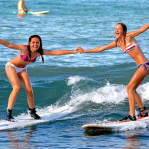 Girls Surf Lessons in Ukumehame